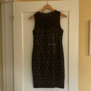 Vince Camuto Black Sheath Dress Size 2 Weave